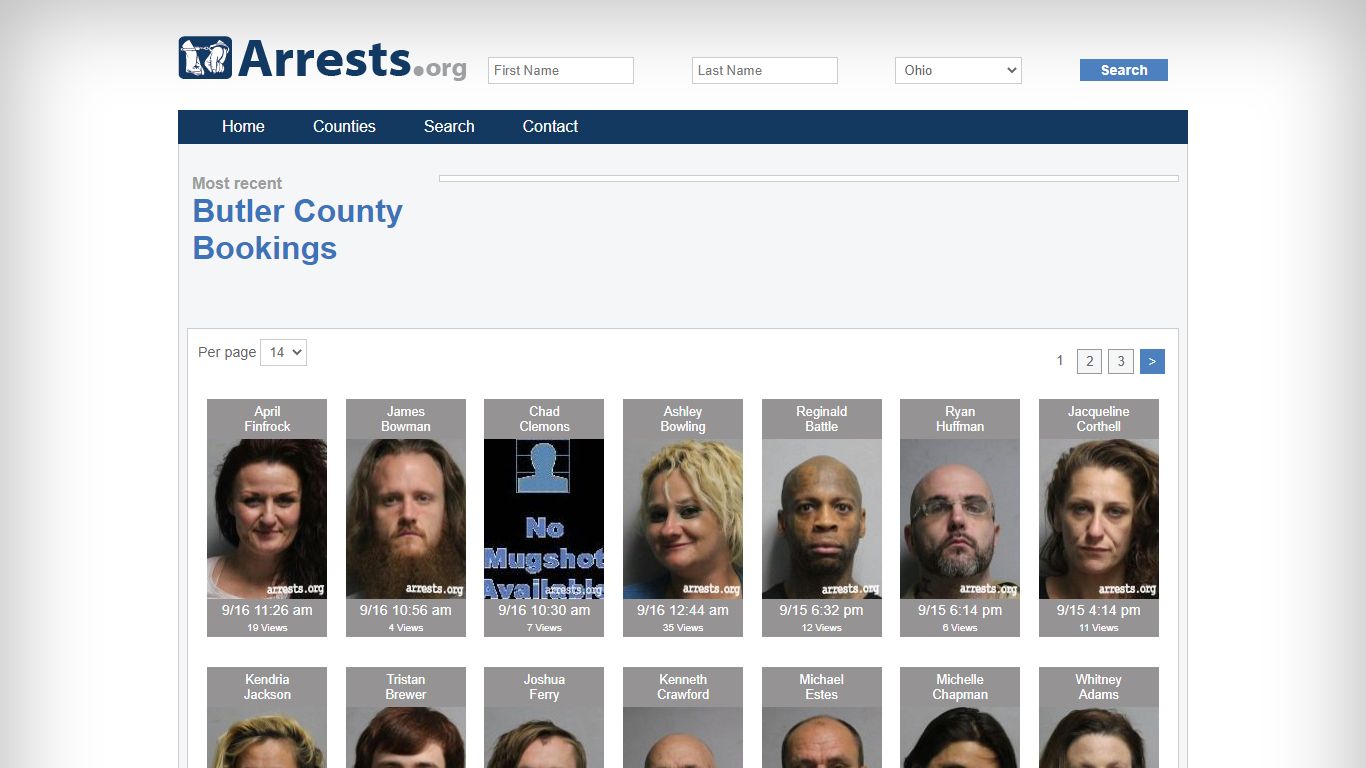 Butler County Arrests and Inmate Search